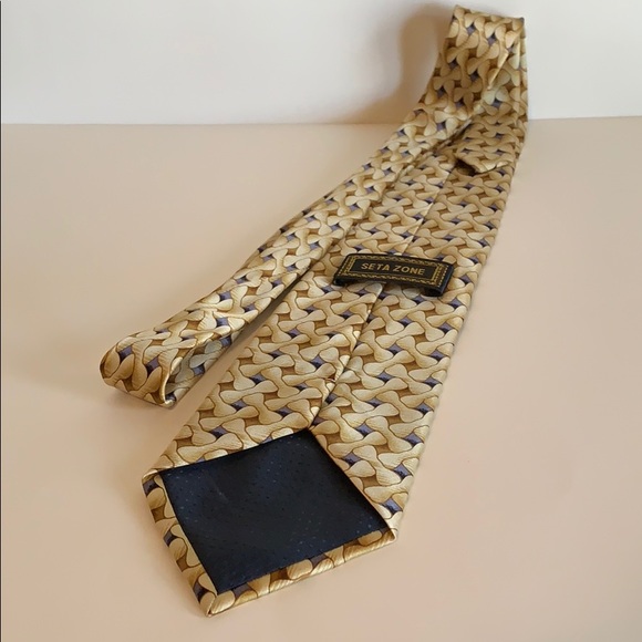 Seta Zone Special Men’s Silk Necktie - Picture 7 of 9